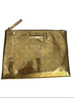 Kate Spade Metro Spade Gold Shimmer Zip Pouch